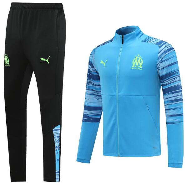 Marseille Blue Navy Training Suits Jacket with Pants 2020/21